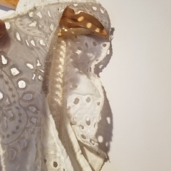 NWT lungo l'arno white eyelet mini dress Made in Italy f6779 Size Medi - Picture 9 of 9